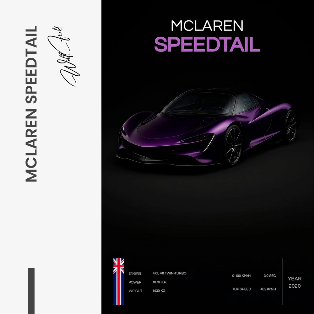 Hypercars – McLaren Speedtail – Glas