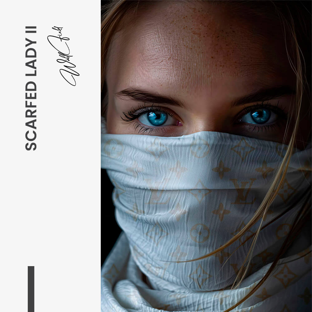 Scarfed Lady II – Glas