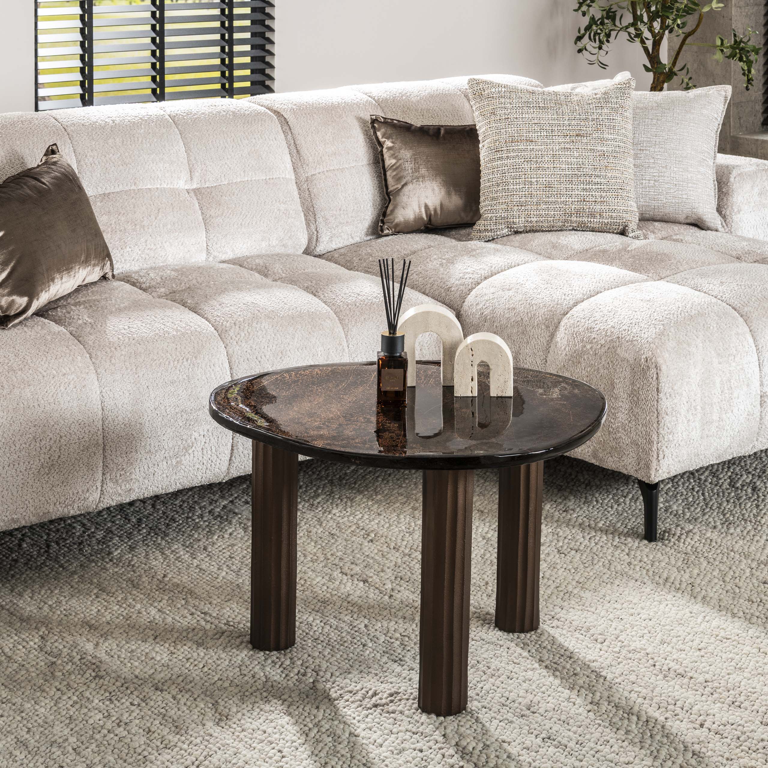 Soffbord Eclipse L - Antik koppar