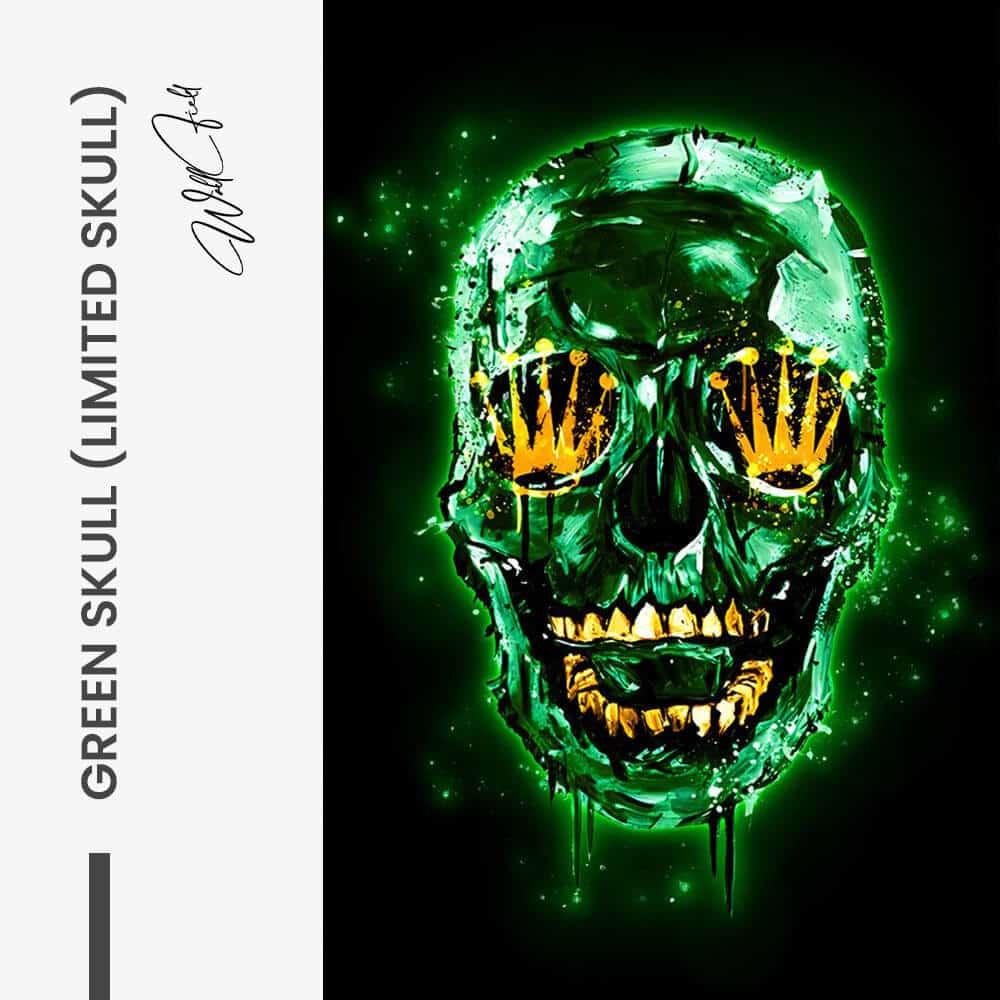 Green Skull (Limited Edition) - Glas