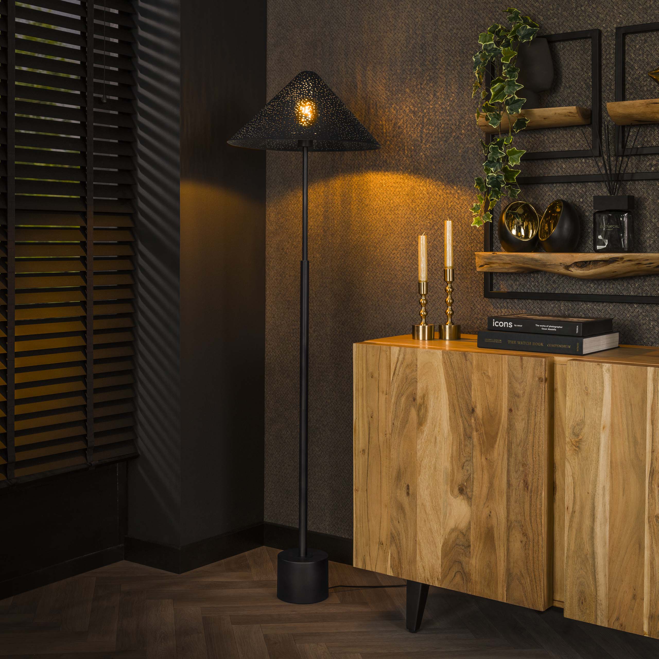 Cosmos golvlampa LED dimmer / Charcoal