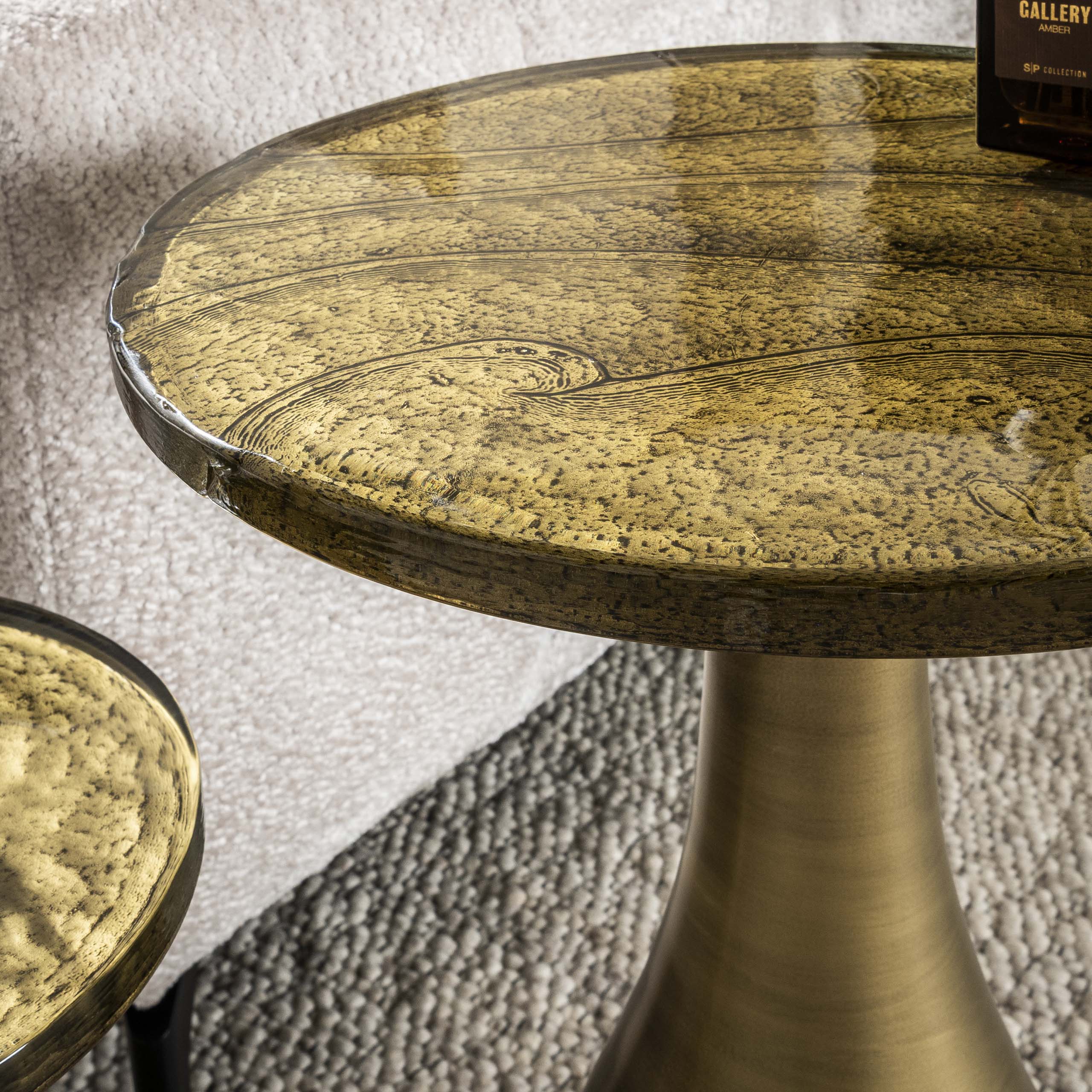 Sidobord Eclipse Drop M - Antikt guld