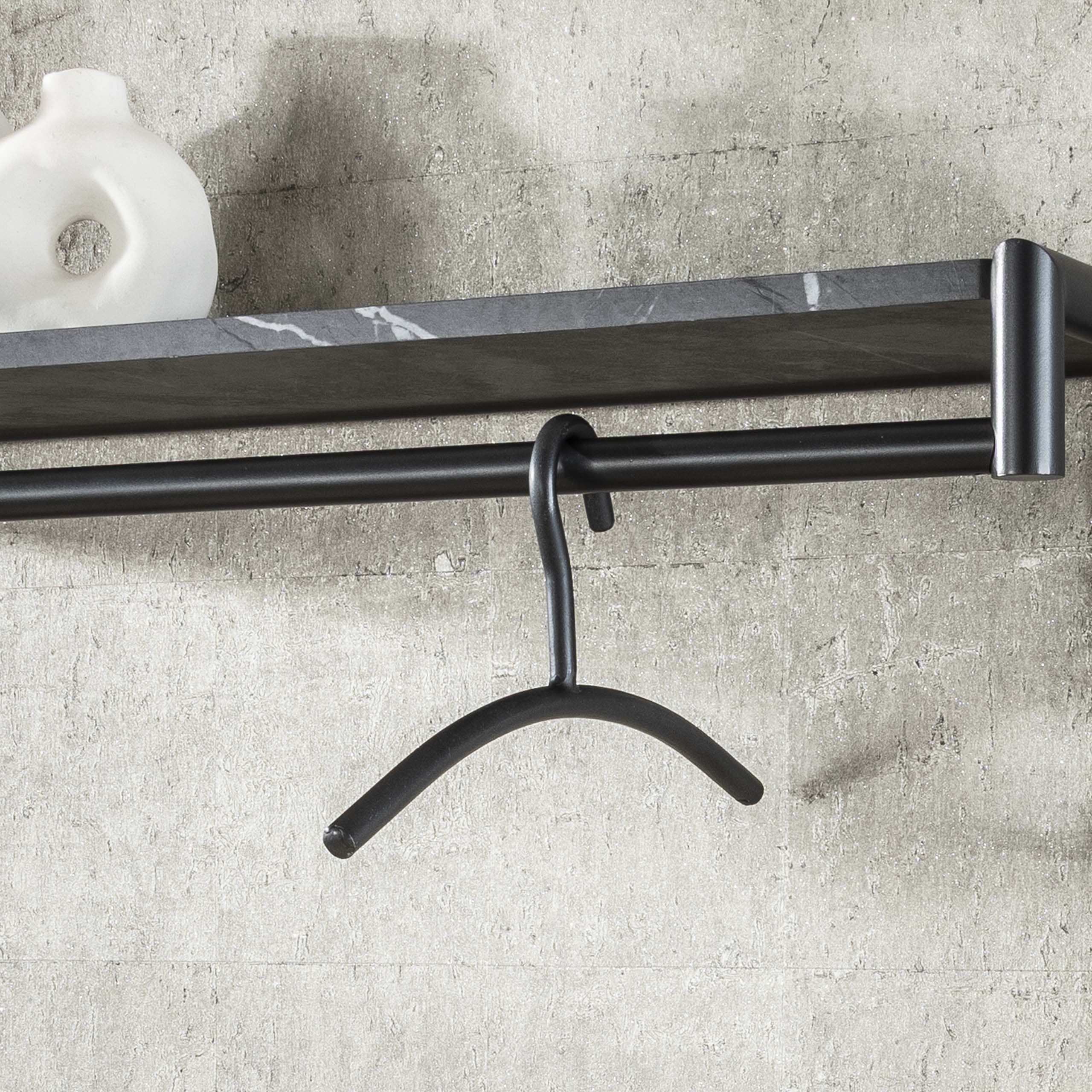 Klädhängare Tubra - förpackad per 6 - Gunmetal