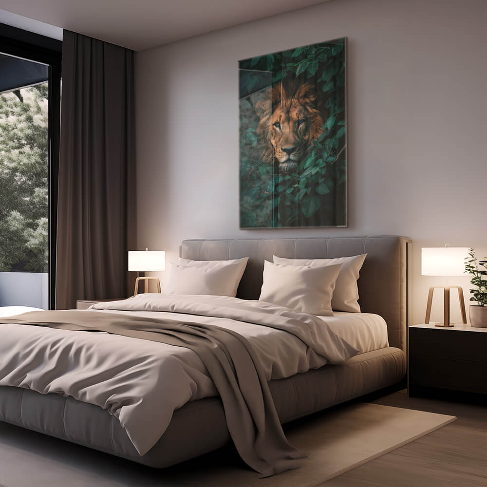 Jungle Lion and Lioness I – Glas