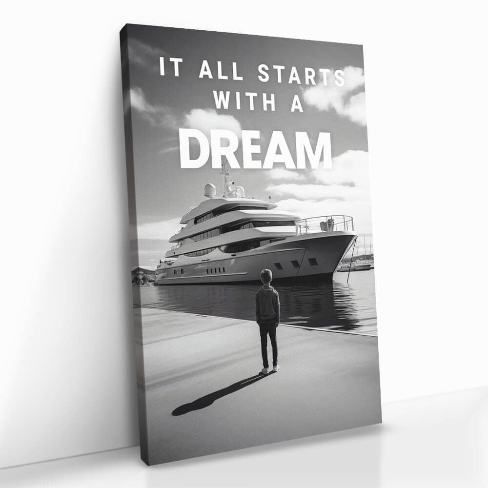 "Yacht Dream B&W"