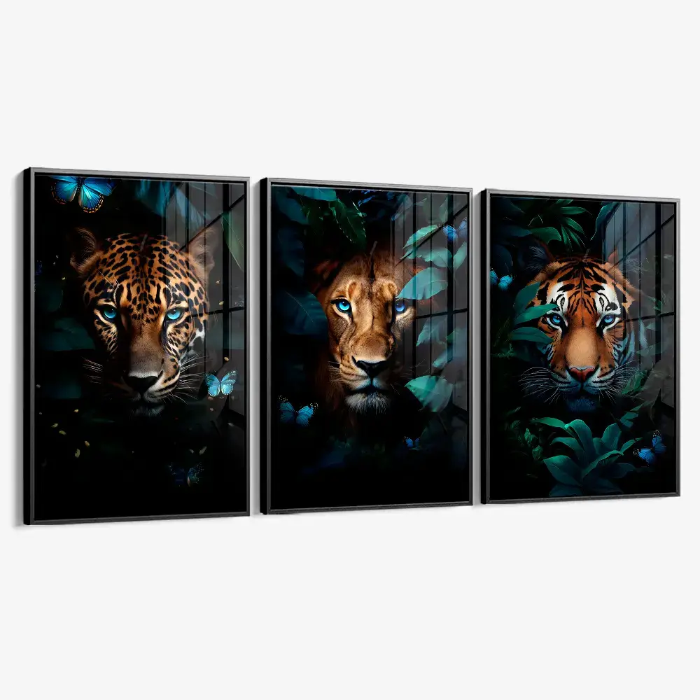 Bundle: "Jungle Animals" (3x) – Glas