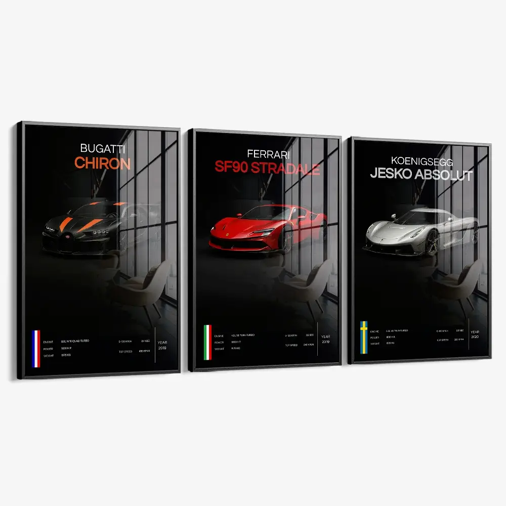 Bundle: "Hypercars" (3x) – Glas