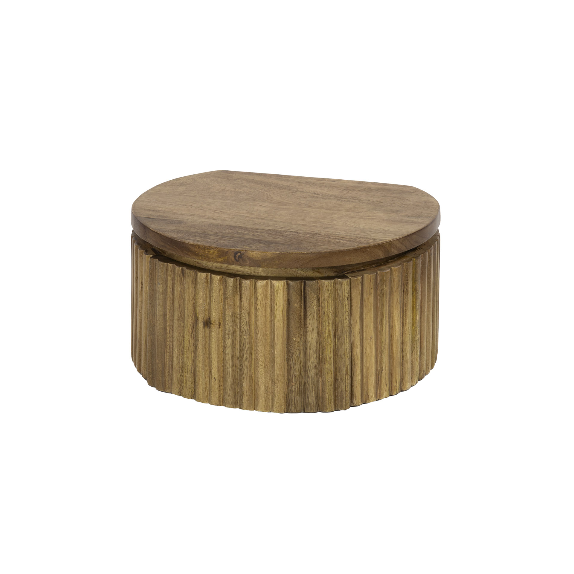 Sängbord Wave XS flytande runt - 1 låda - Mangosand