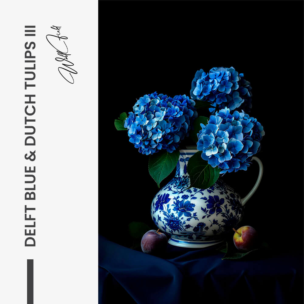 Delft Blue & Dutch Tulips III – Glas