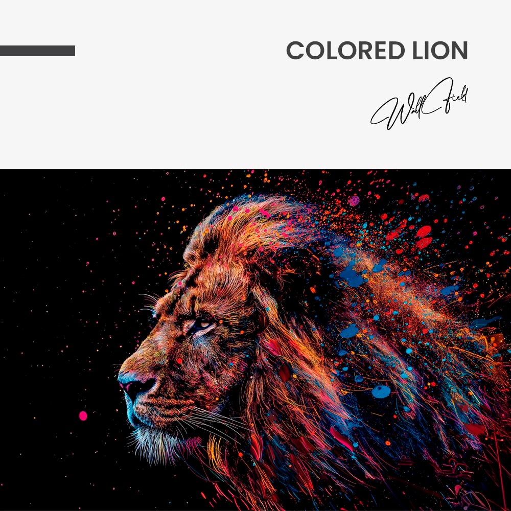 Colored Lion – Glas