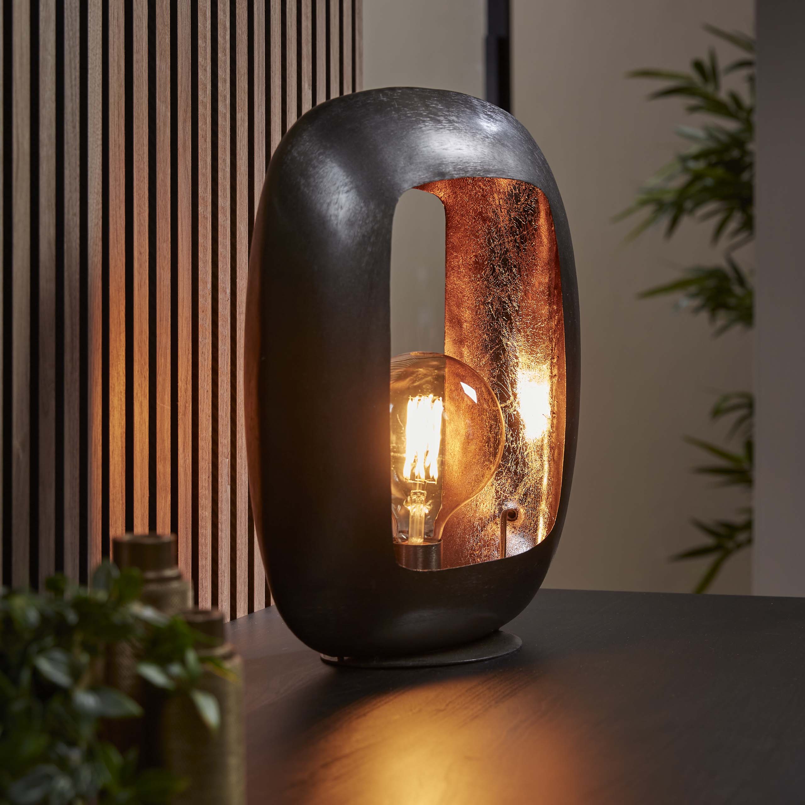 Bordslampa Arch XL / Svart nickel