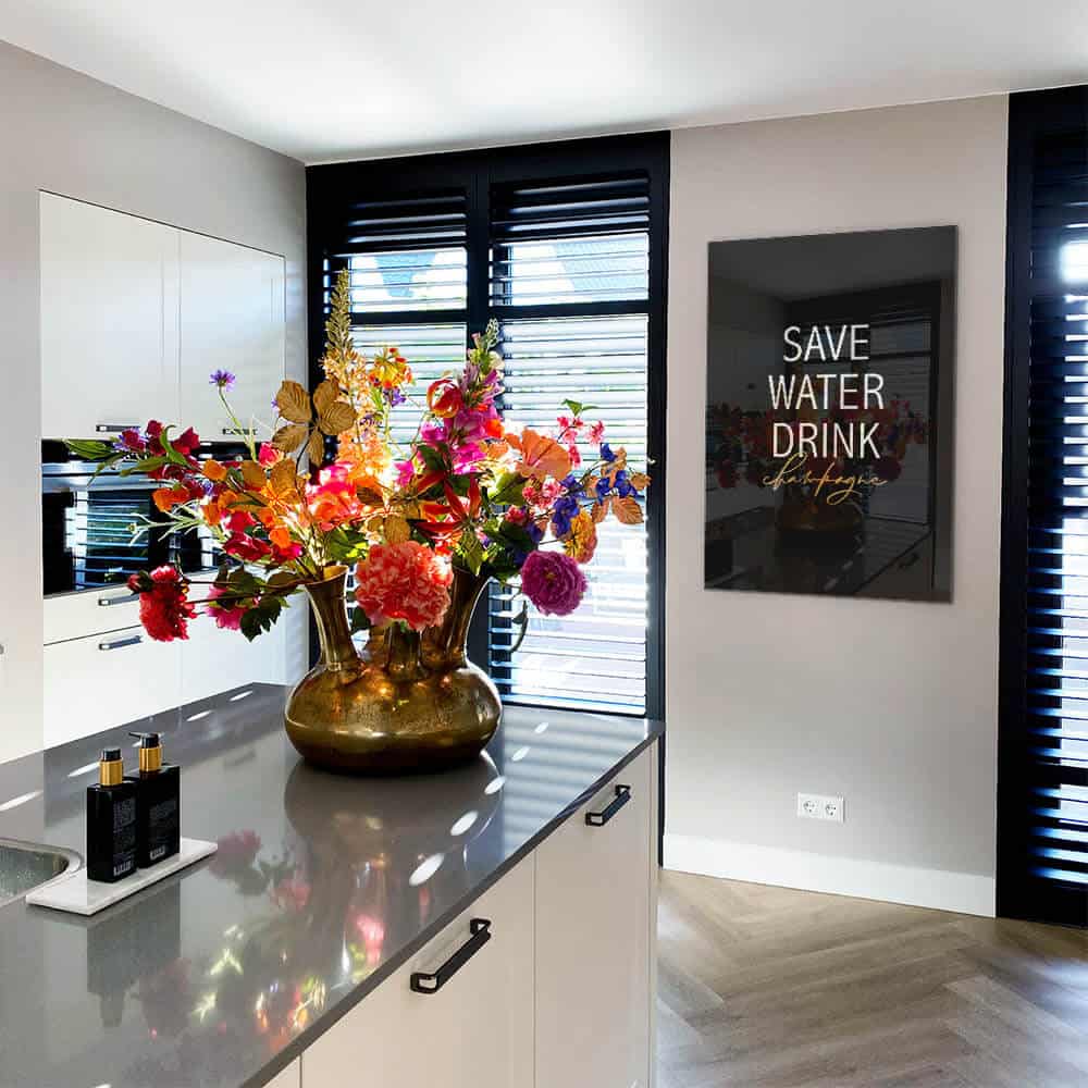 Save Water Drink Champagne – Glas