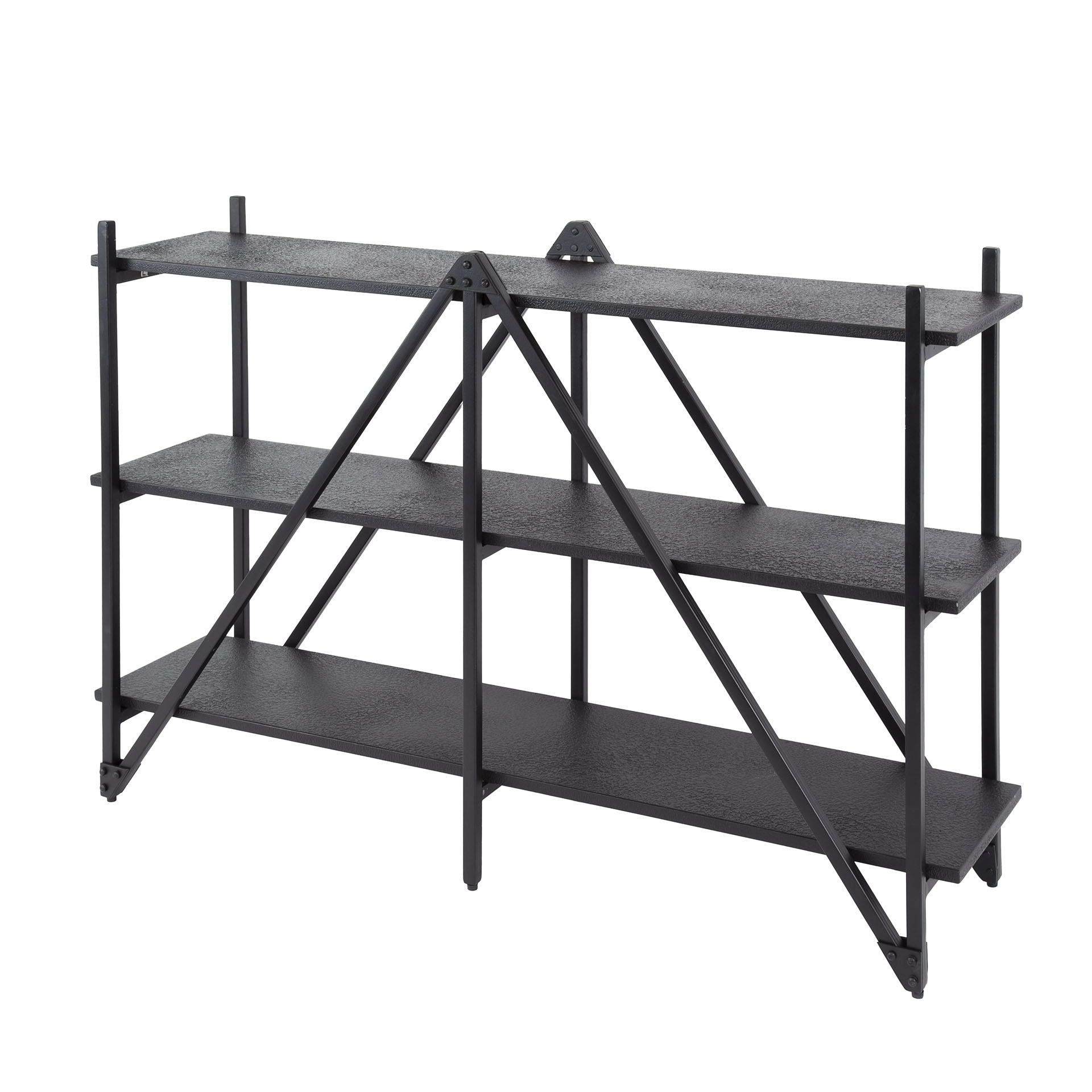 Väggställ Piega 3-lagers 130 cm - Grå