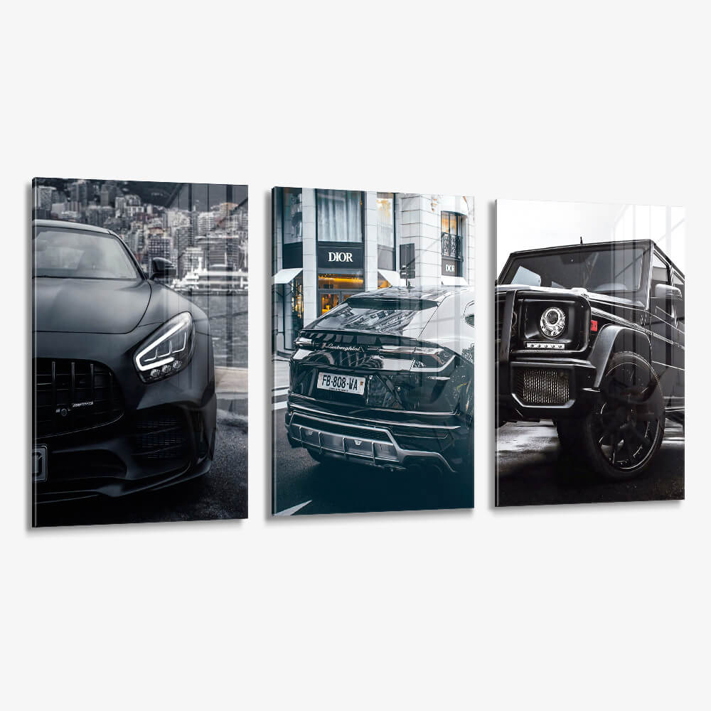 Bundle: "Three Cars" (3x) – Glas