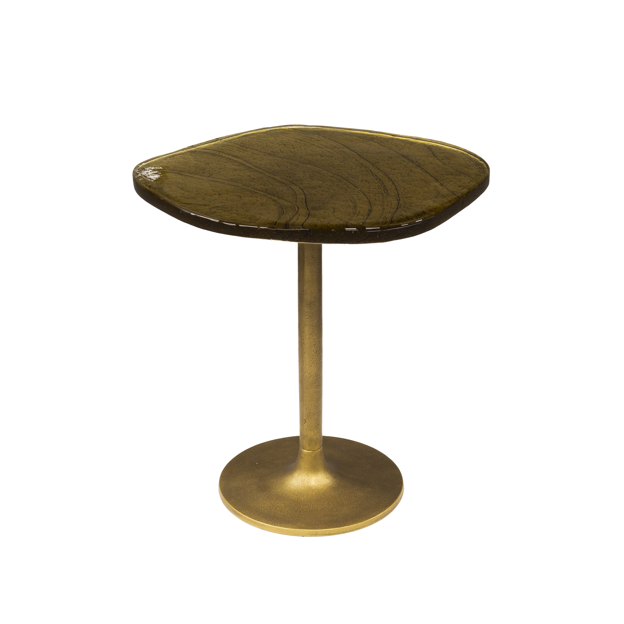 Sidobord Eclipse low - Antikt guld