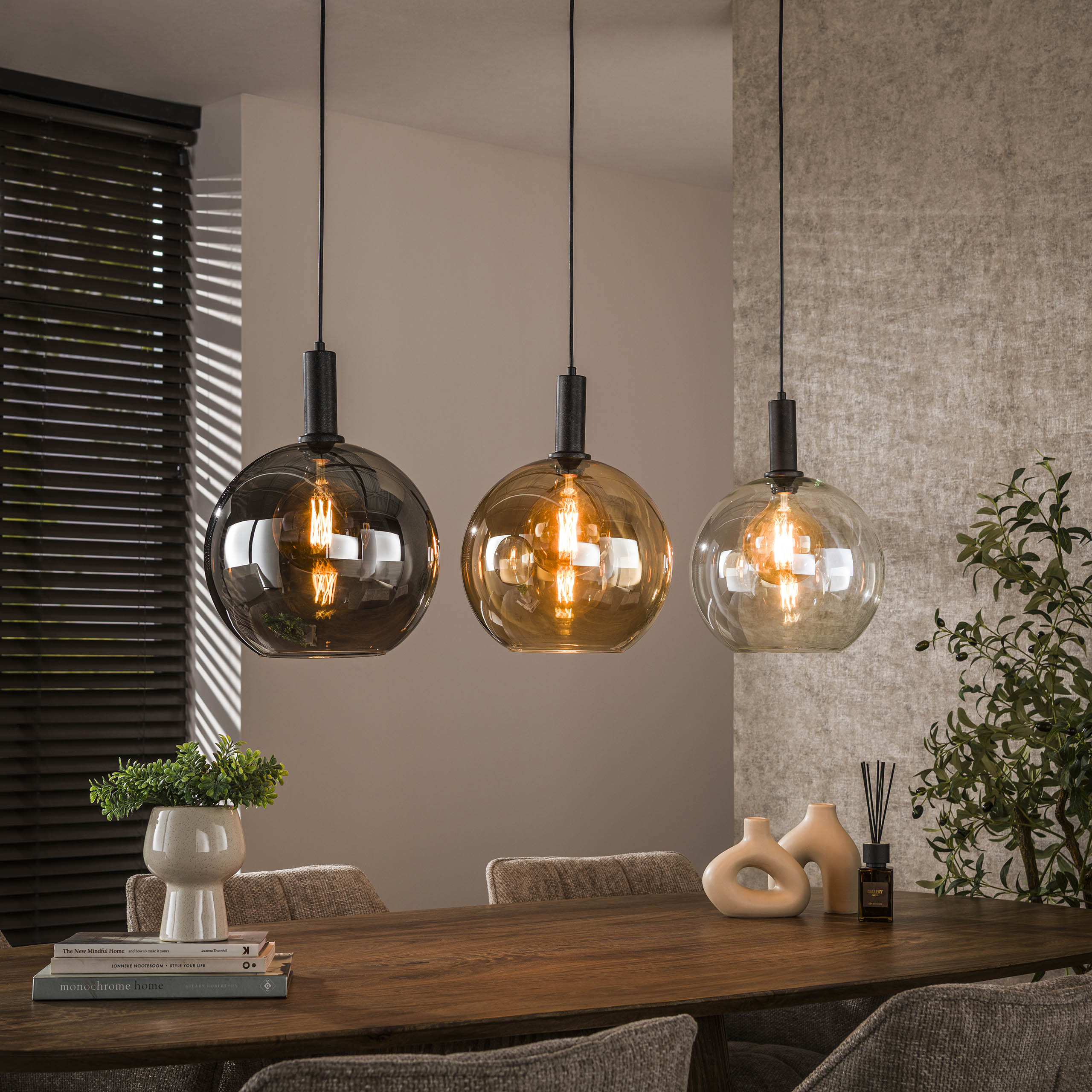 Hänglampa Sfera Tricolore 3-light - Artic svart