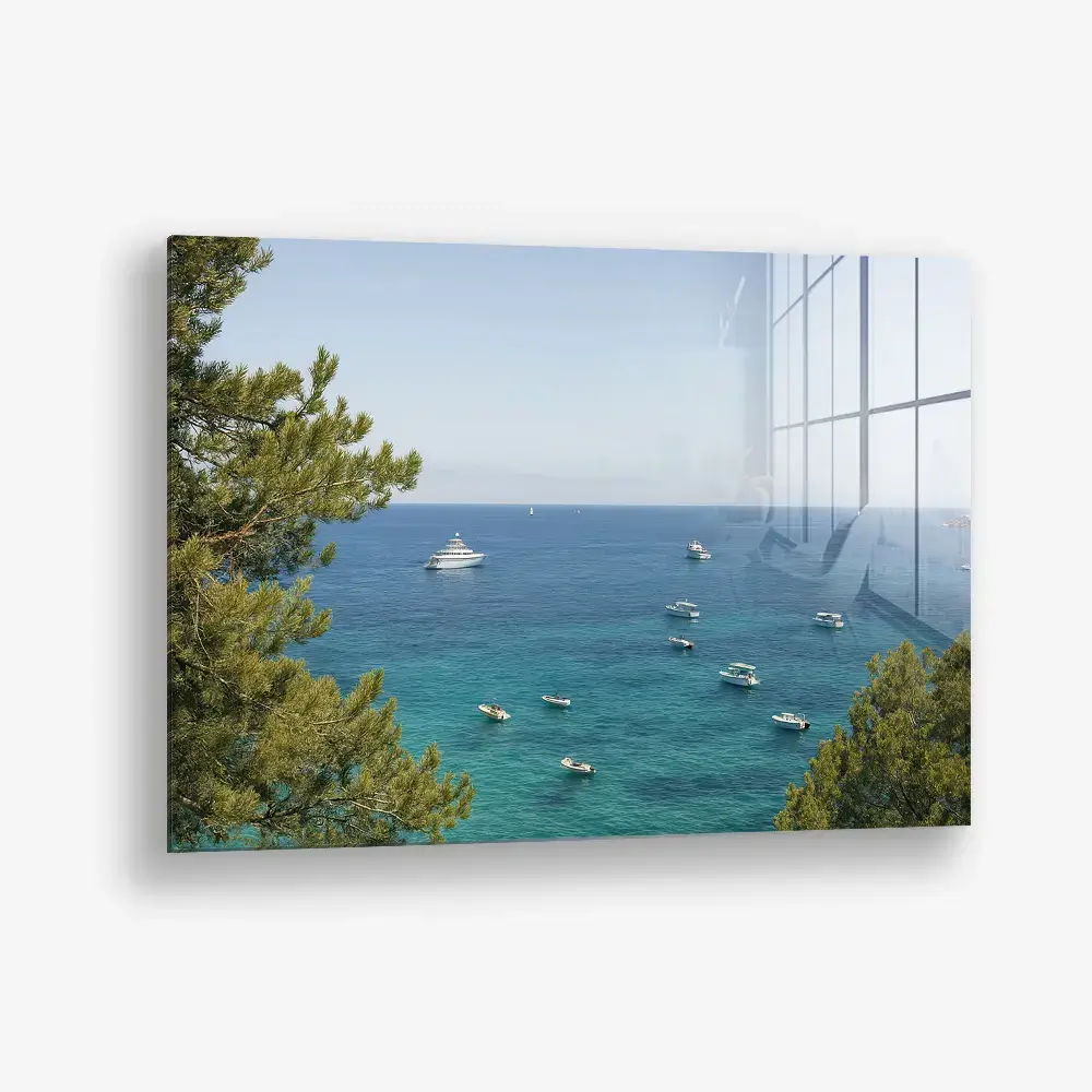 Boats in the Bay – Glas