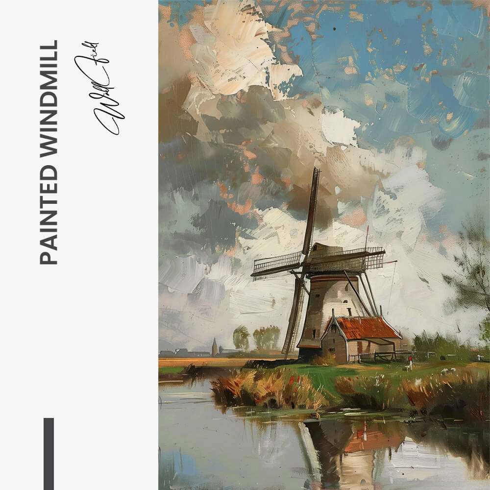 Painted Windmill – Glas