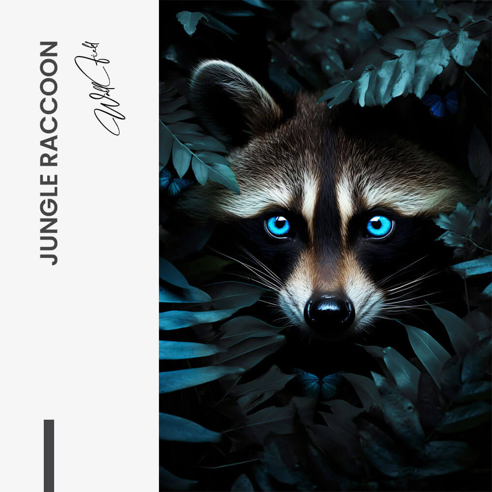 Jungle Raccoon – Glas