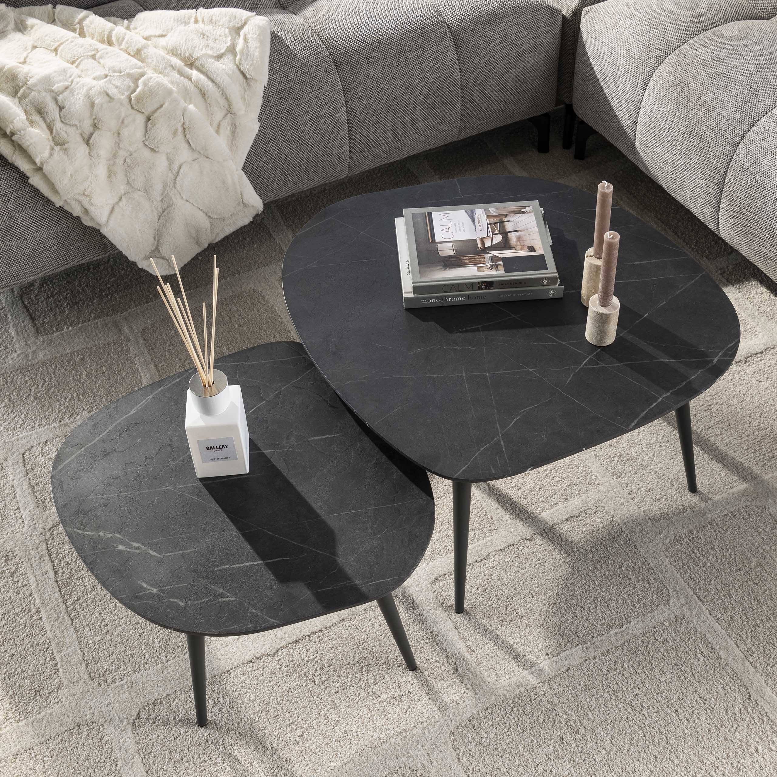 Soffbordsset/2 rock organic / 3D svartbrun