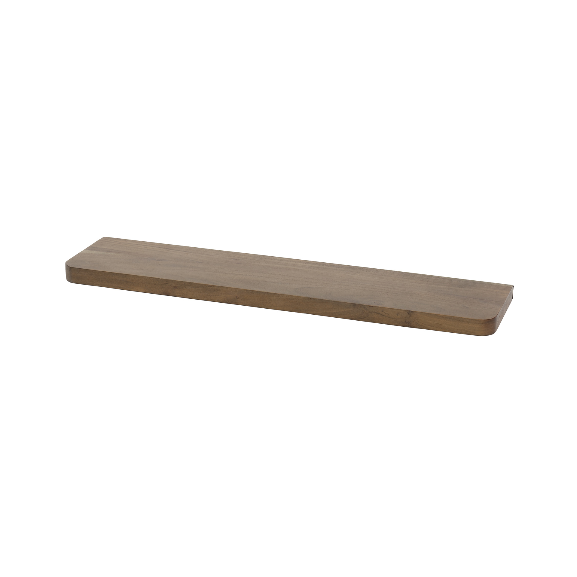 Vägghylla Carve 90 cm - Solid akaciabrun