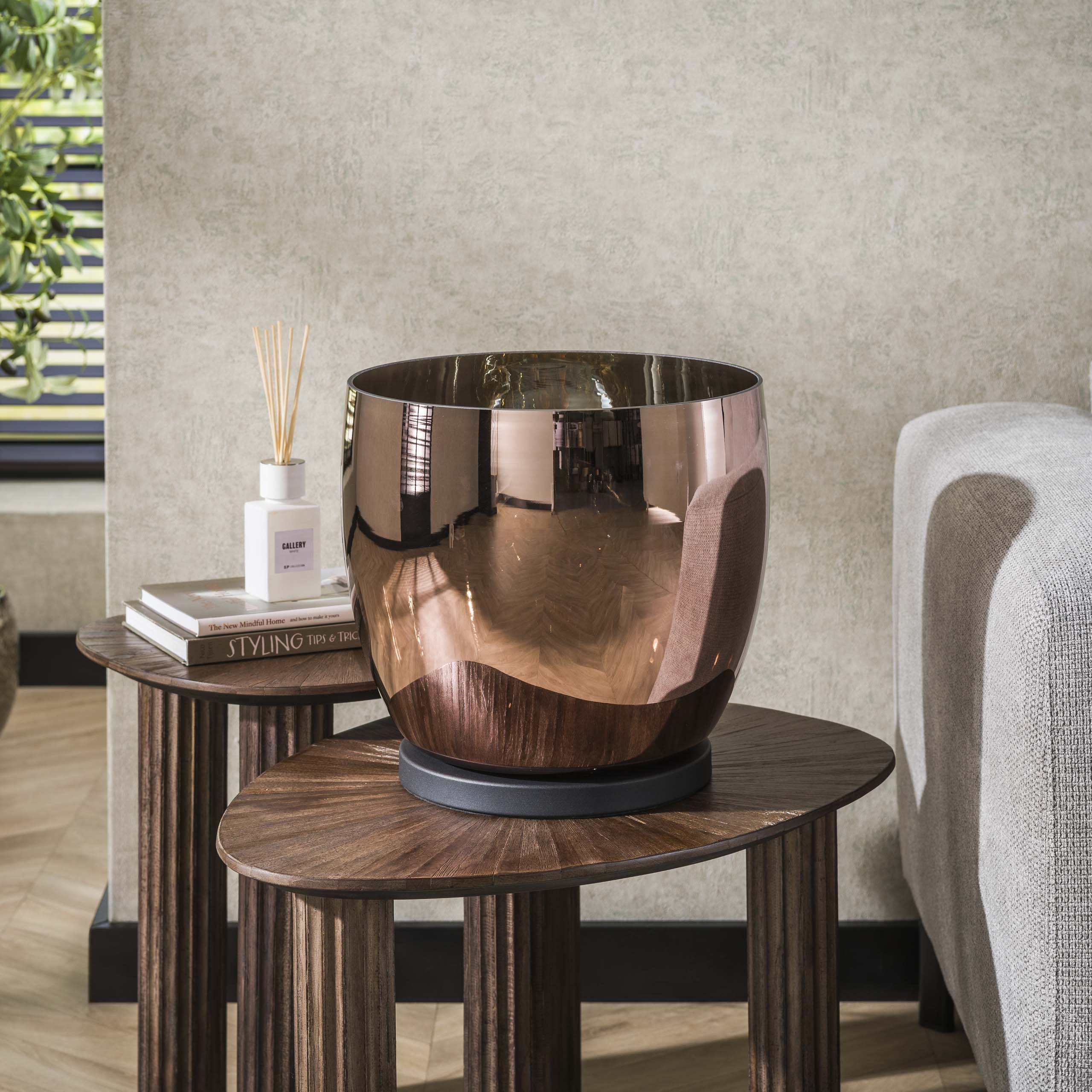 Golvlampa UP XL 1-ljus kopparglas