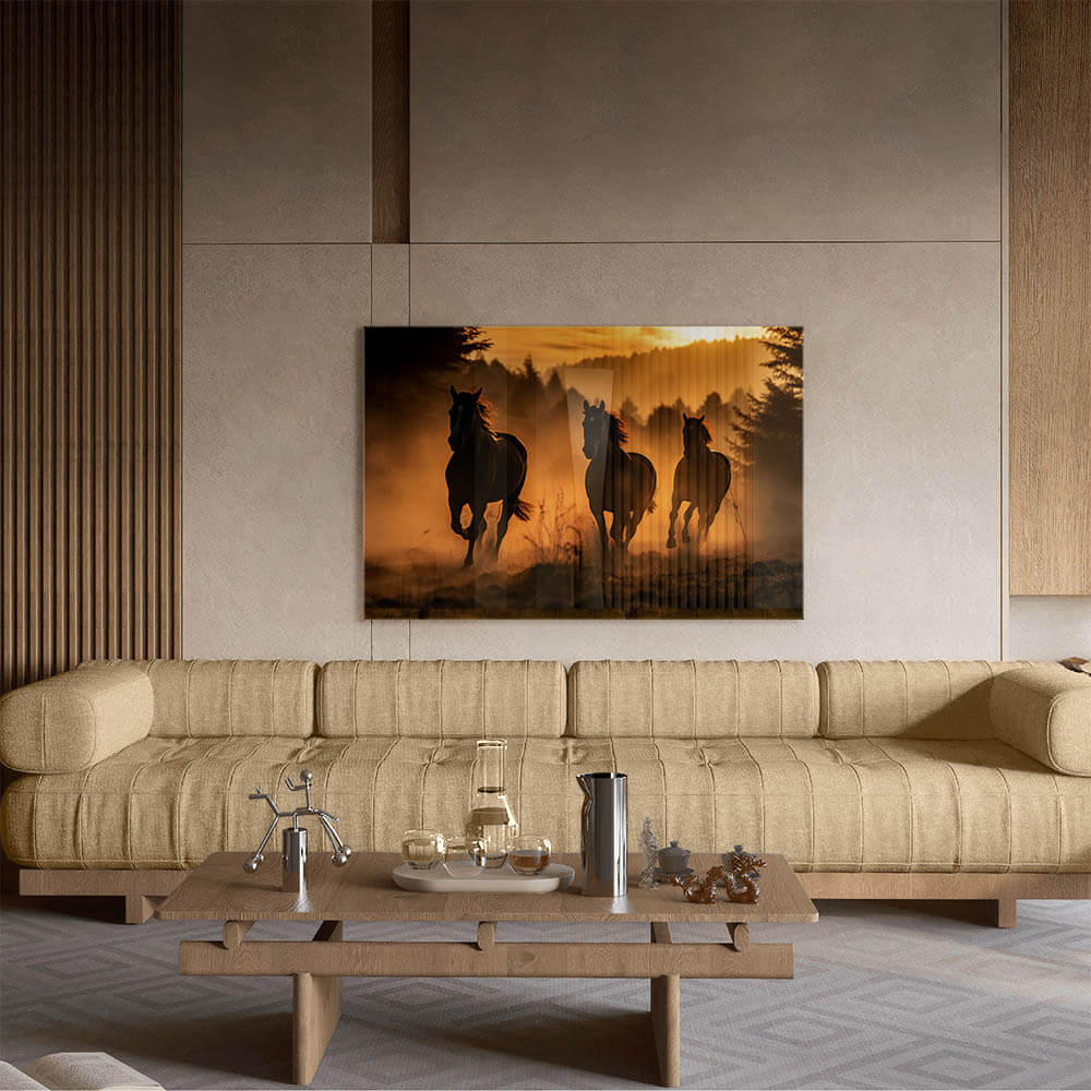 Running Horses II – Glas
