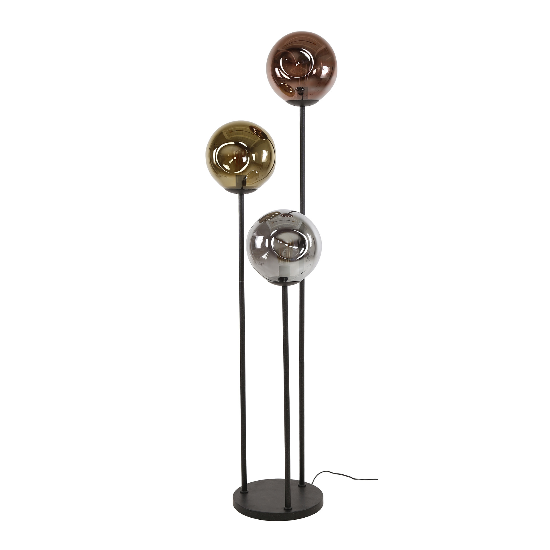Golvlampa Stellar stepped 3-light - Artic svart