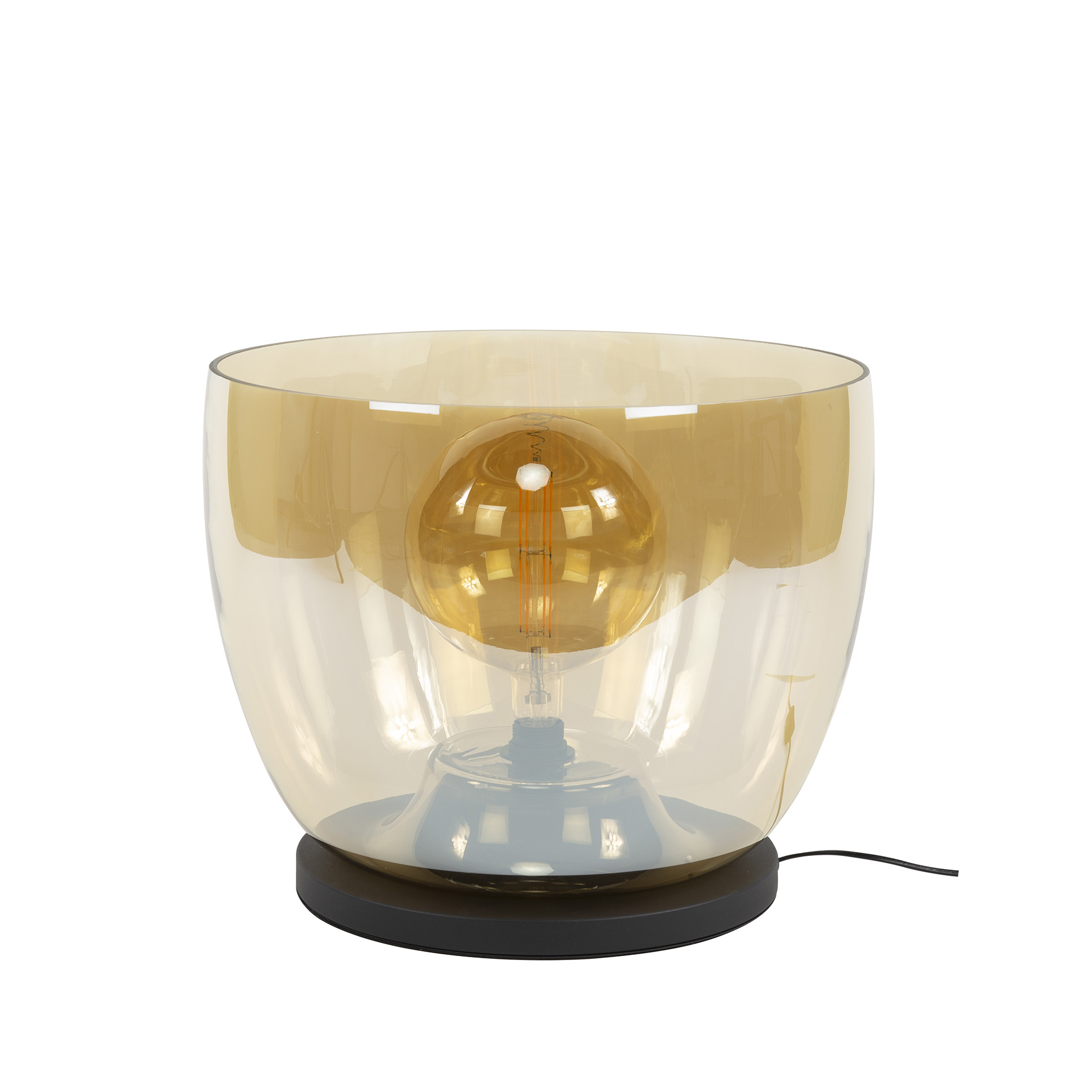 Golvlampa UP XXL 1-ljus - Bärnstensfärgad glas