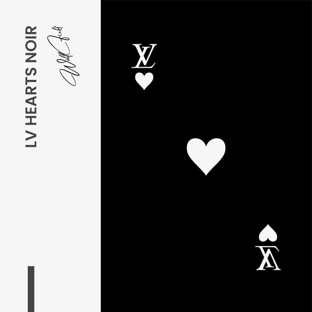 LV Hearts Noir – Glas