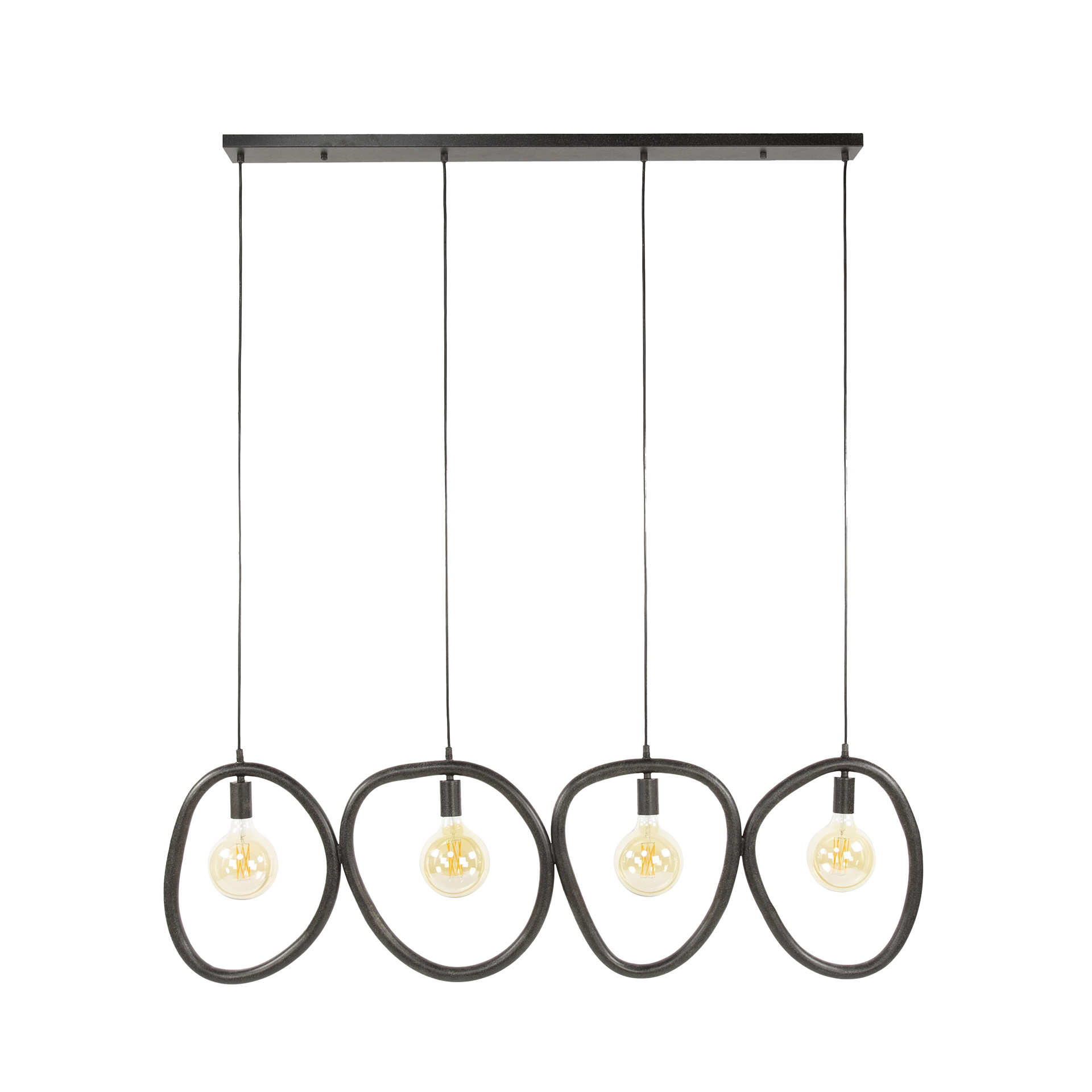 Hänglampa Pebble 4-light - Artic svart