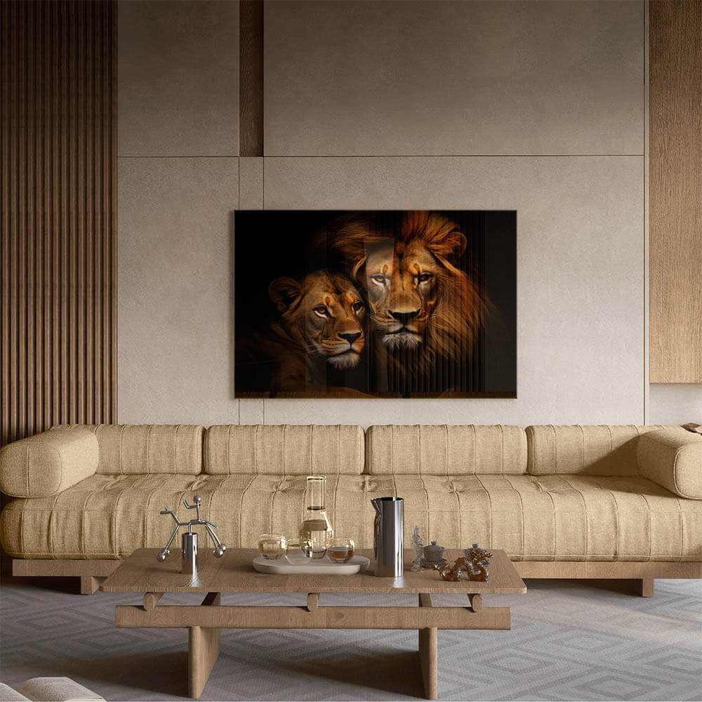 Lion Couple HZ – Glas