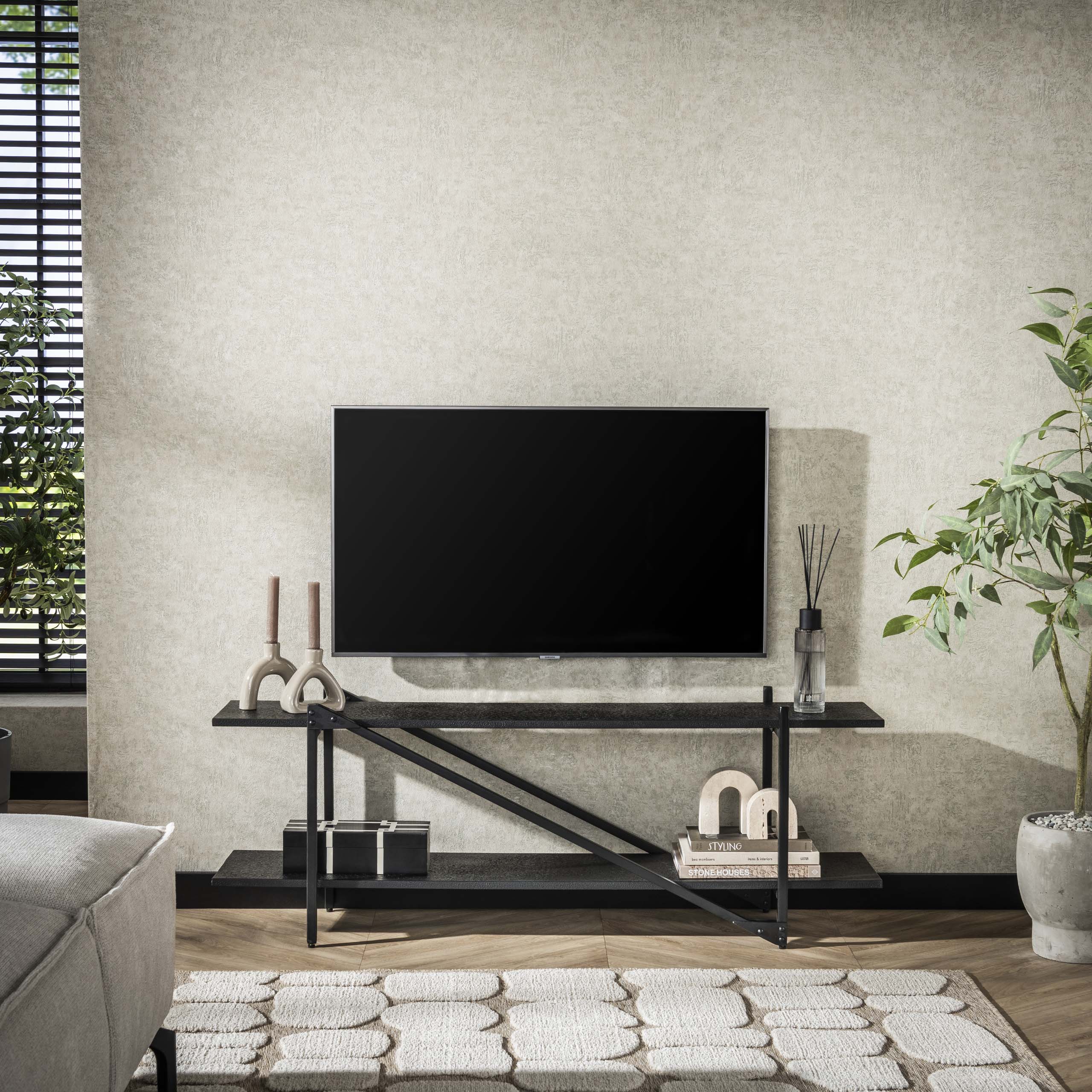 TV-skåp Piega 140 cm - Grå