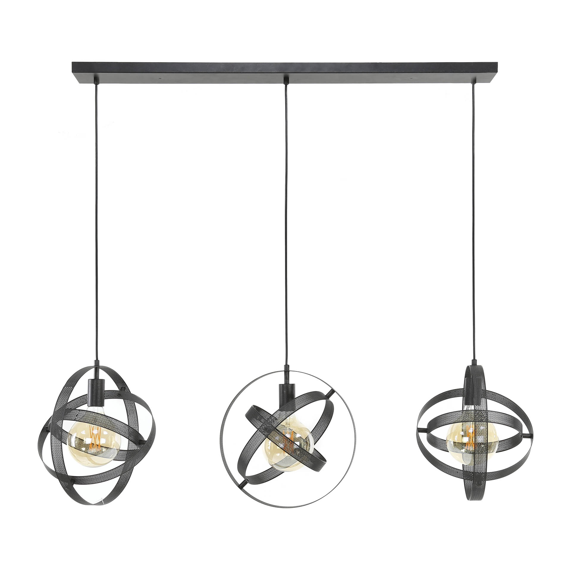 Hänglampa 3L cosmos mesh / Artic svart