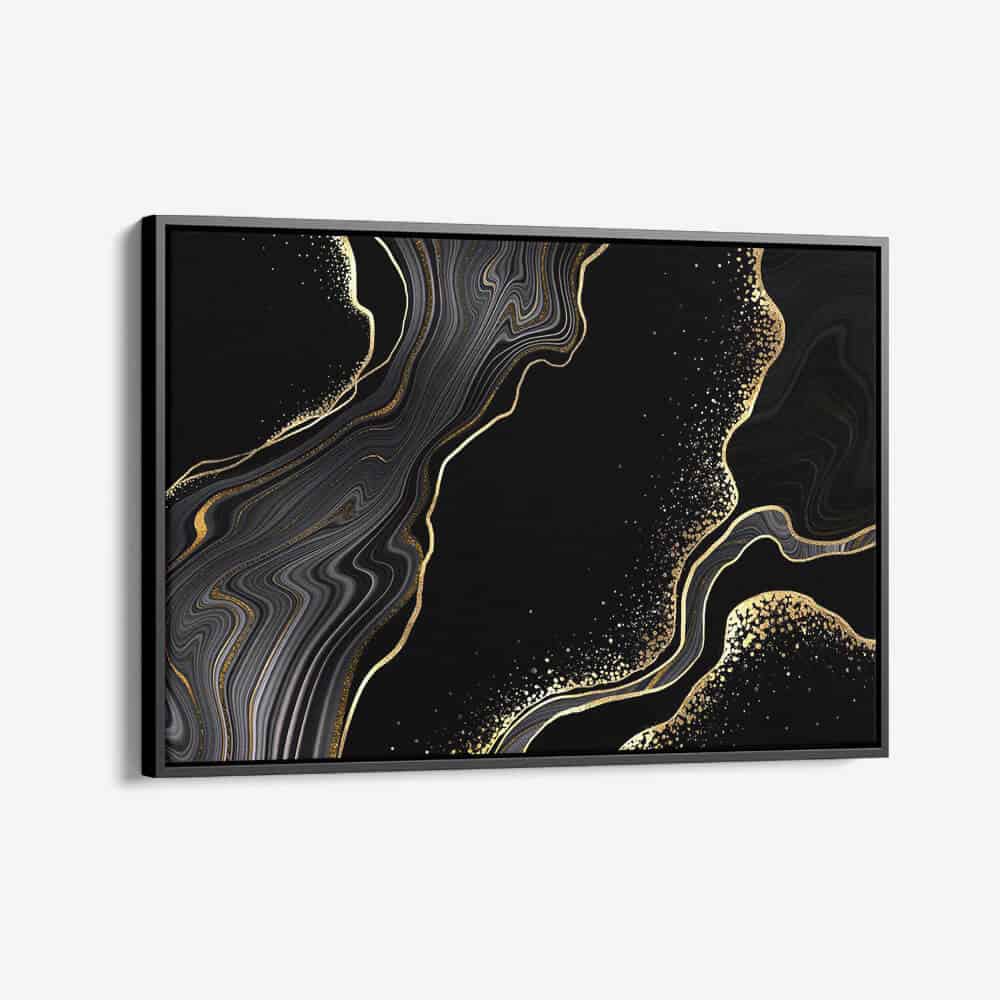 "Black & Gold Stone"
