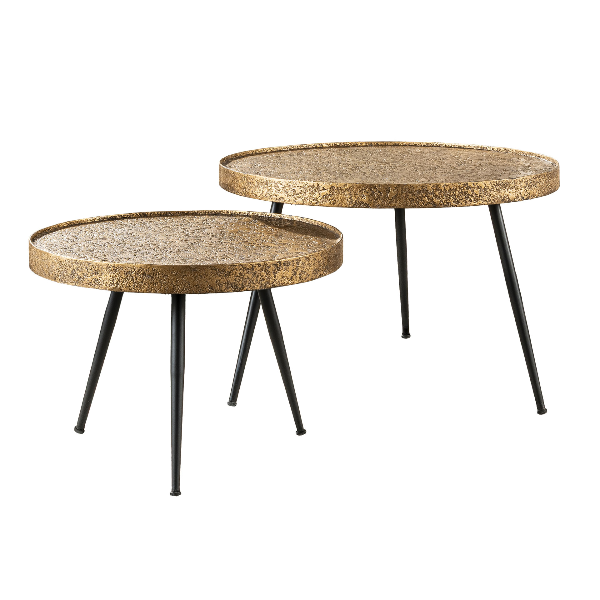 Soffbord Acier guld Ø55 set/2