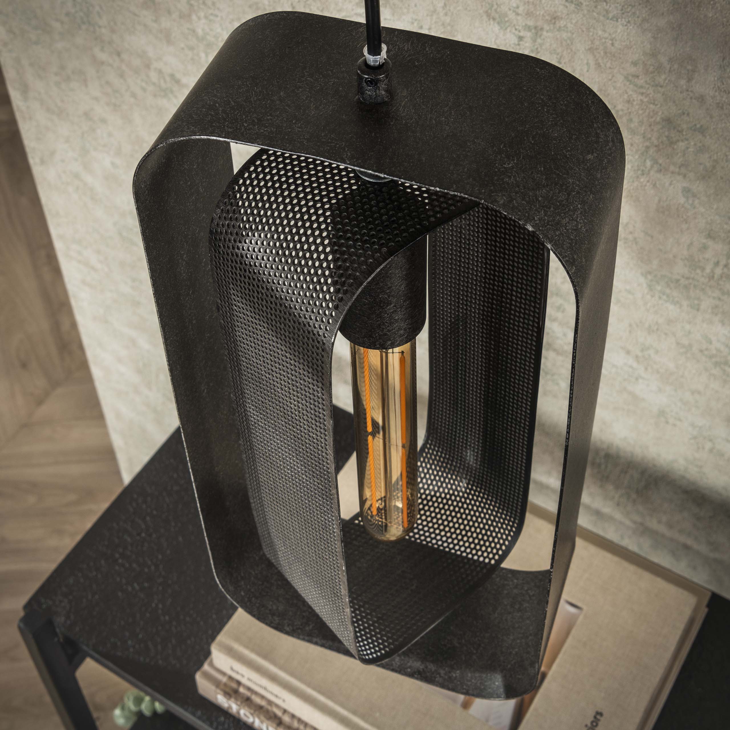 Hänglampa 3L mesh rotate / Artic black
