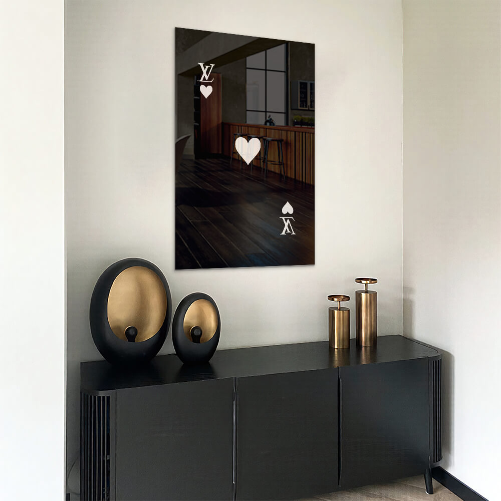 LV Hearts Noir – Glas