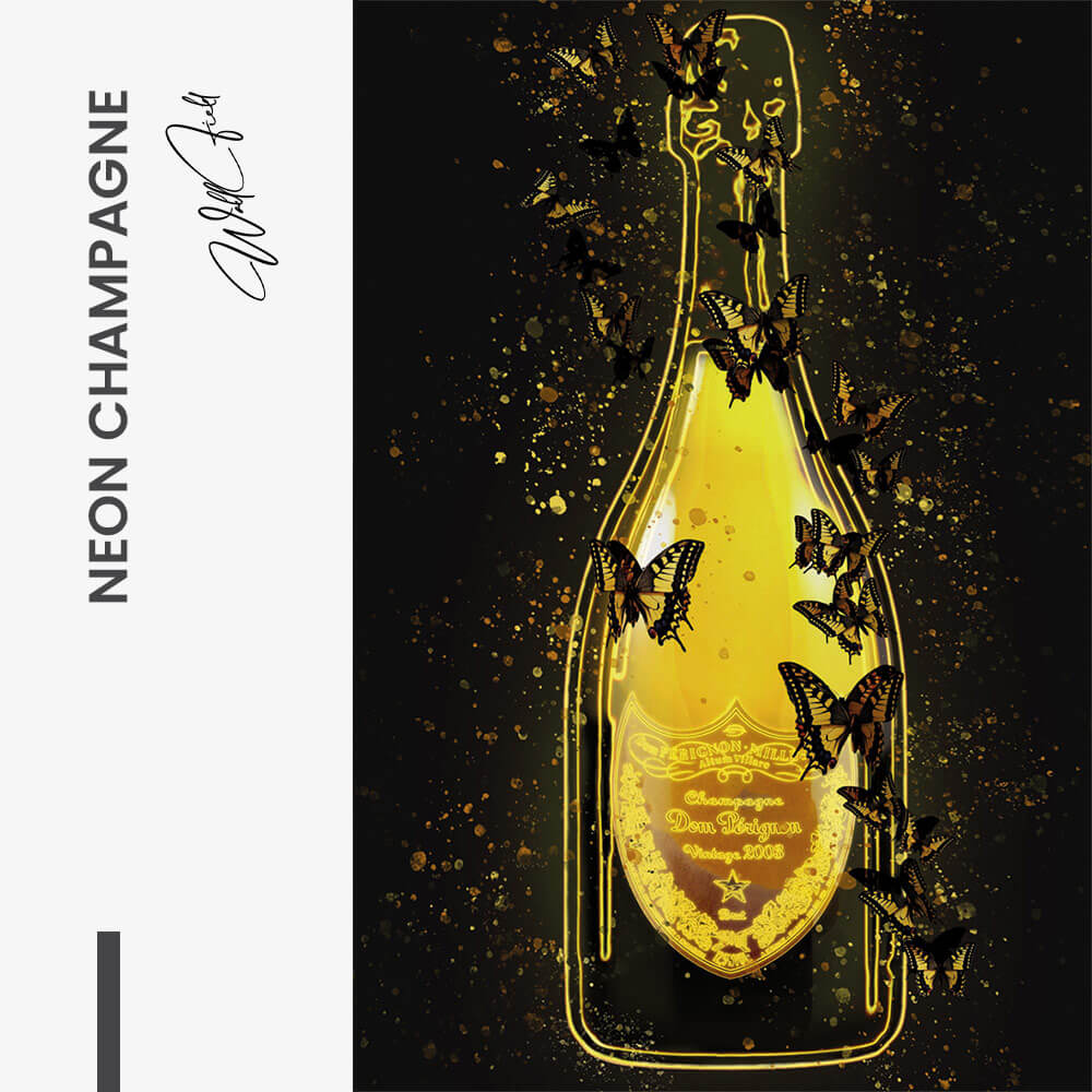 Neon Champagne – Glas
