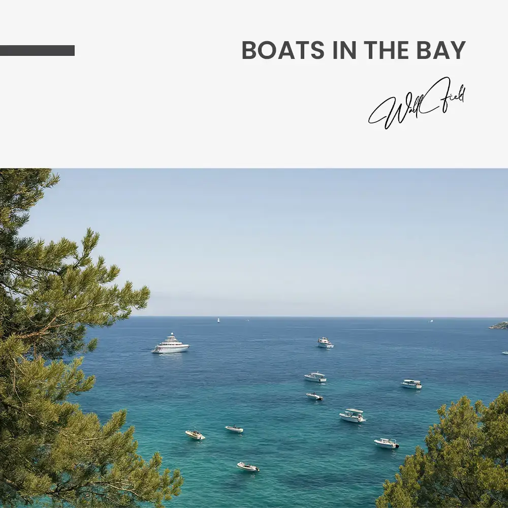 Boats in the Bay – Glas