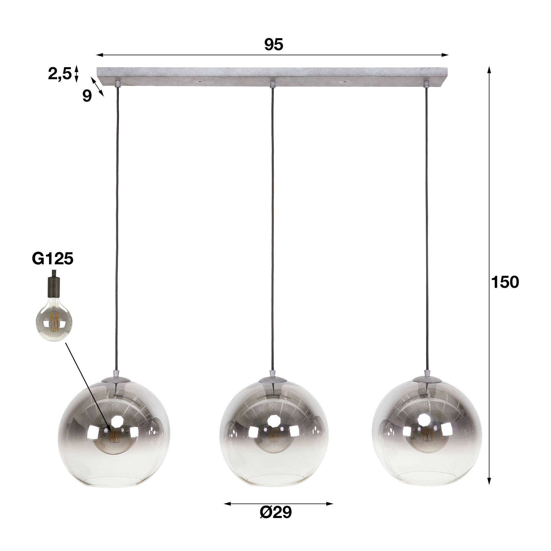 Hänglampa 3L Blister