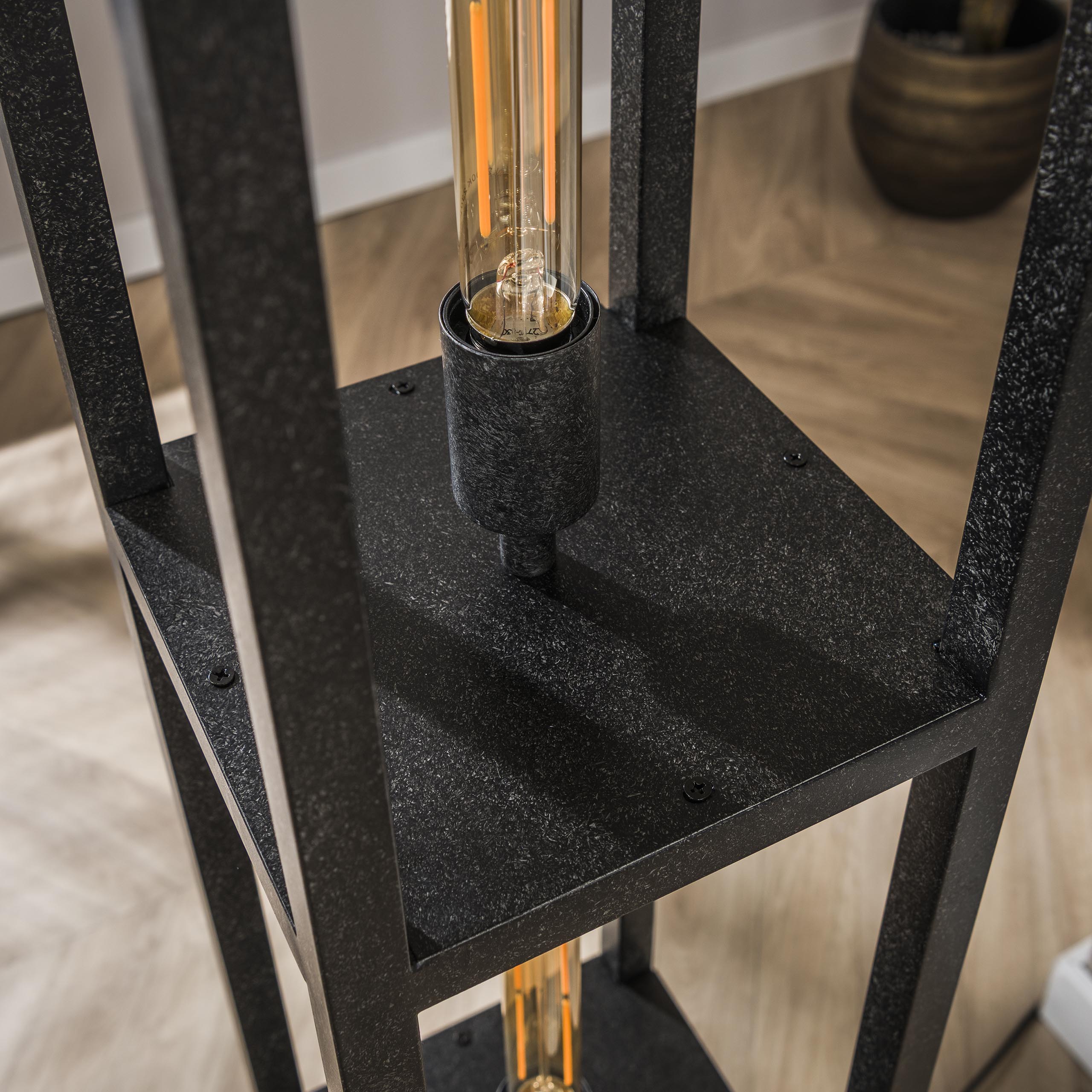 Golvlampa Quadra 4-light - Artic svart