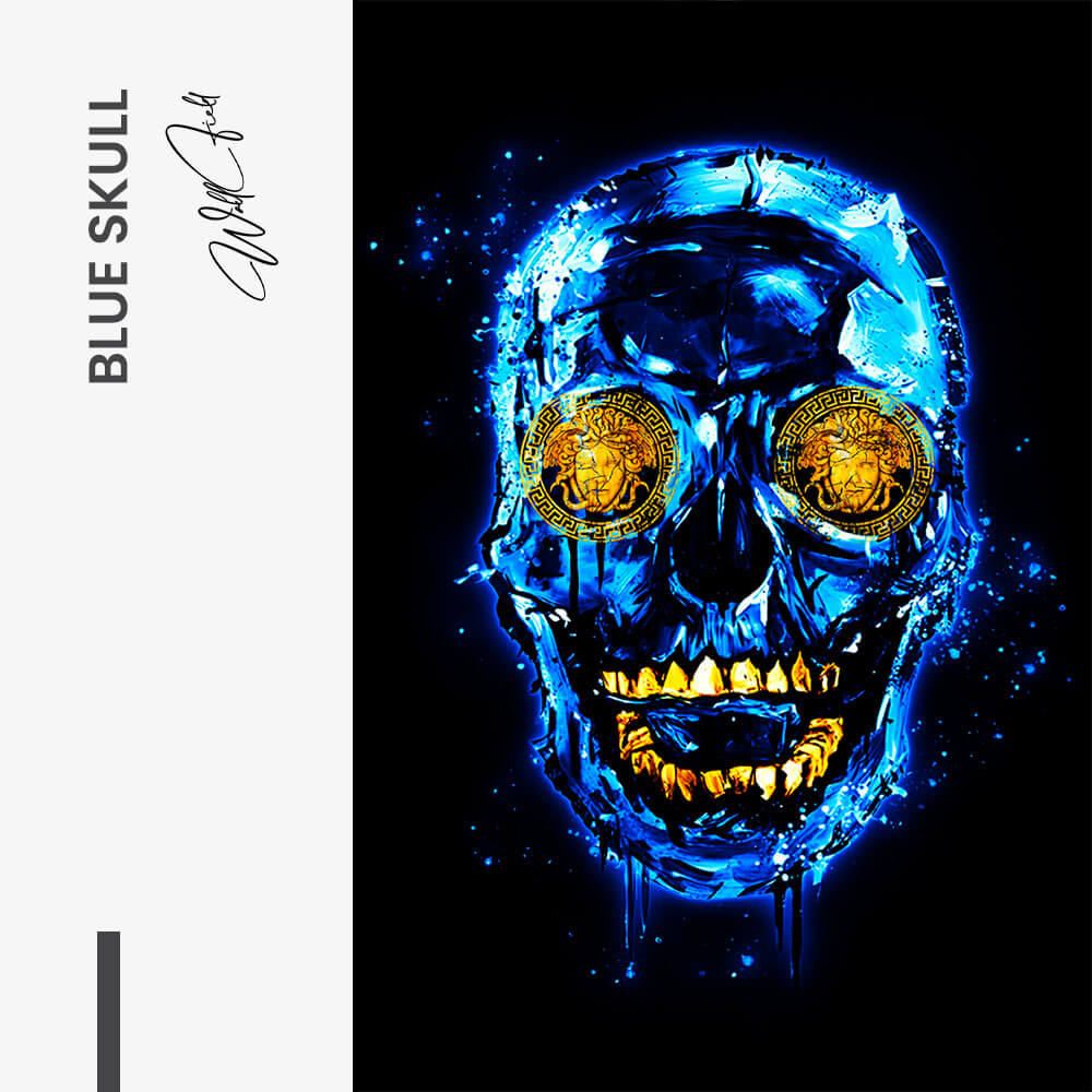 Blue Skull (Limited Edition) - Glas