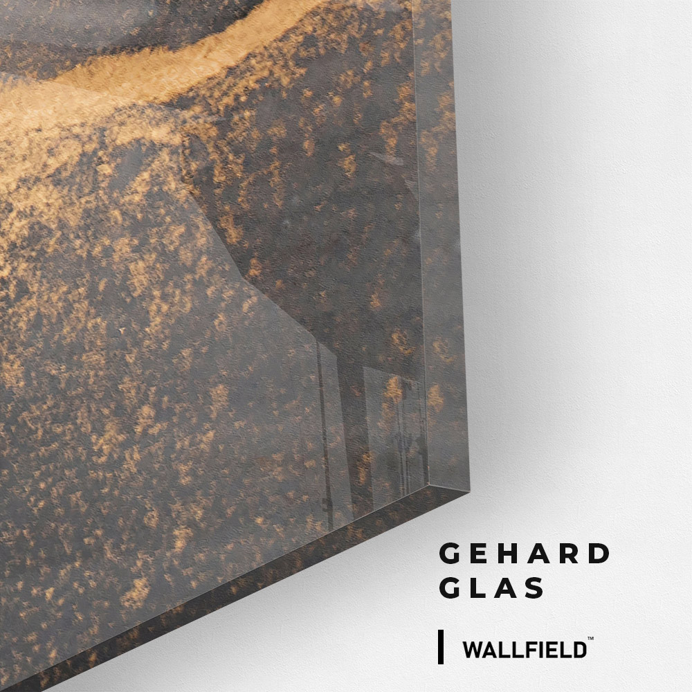 Grey & Gold Abstract Marble – Glas