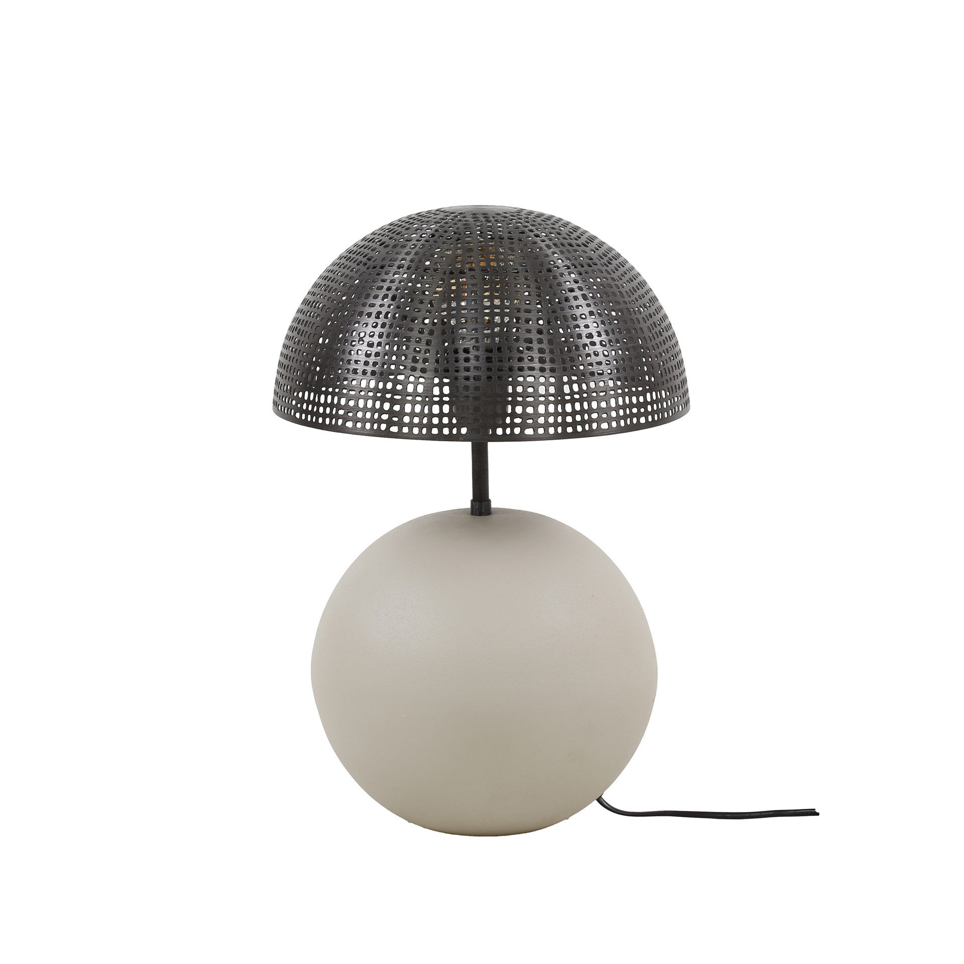 Bordslampa 1L sfär natur / Naturgrå