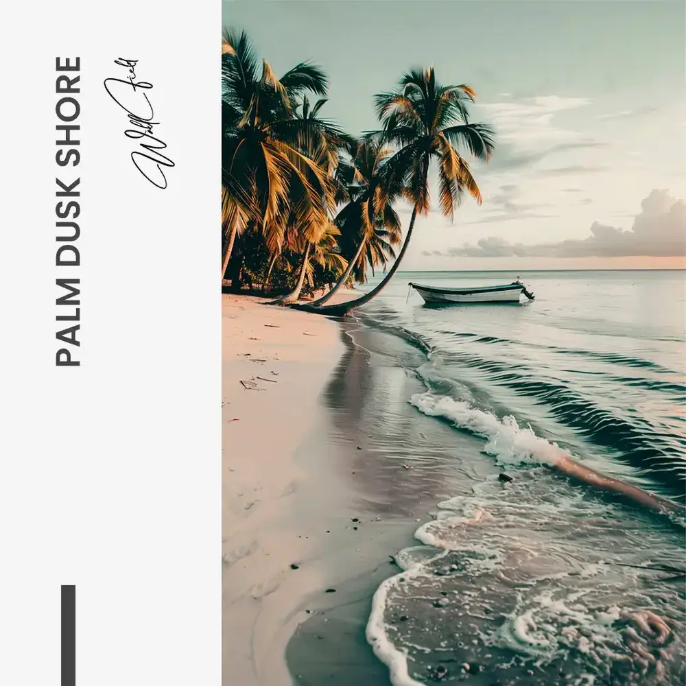 Palm Dusk Shore – Glas
