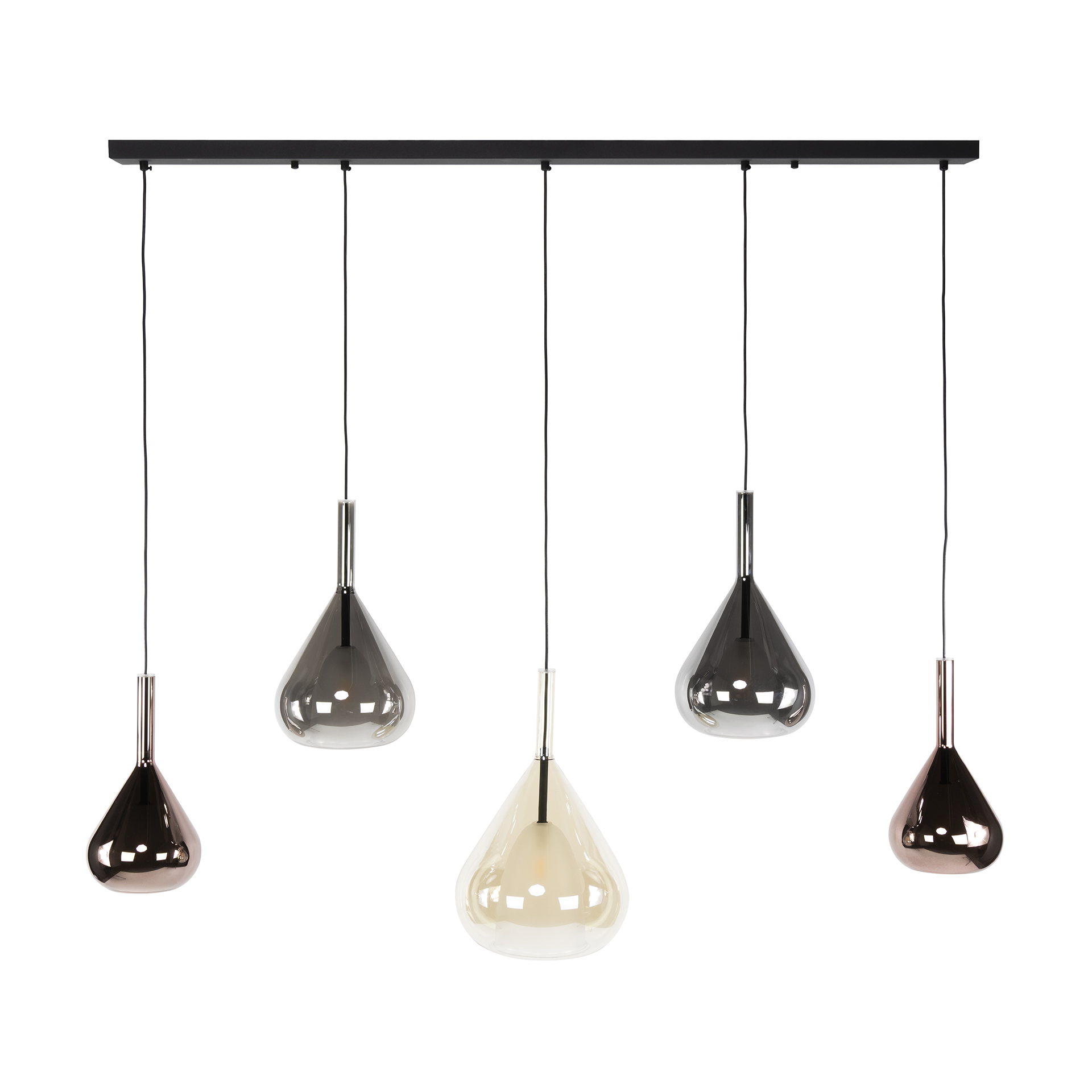 Hänglampa Wings 5-light - Svart