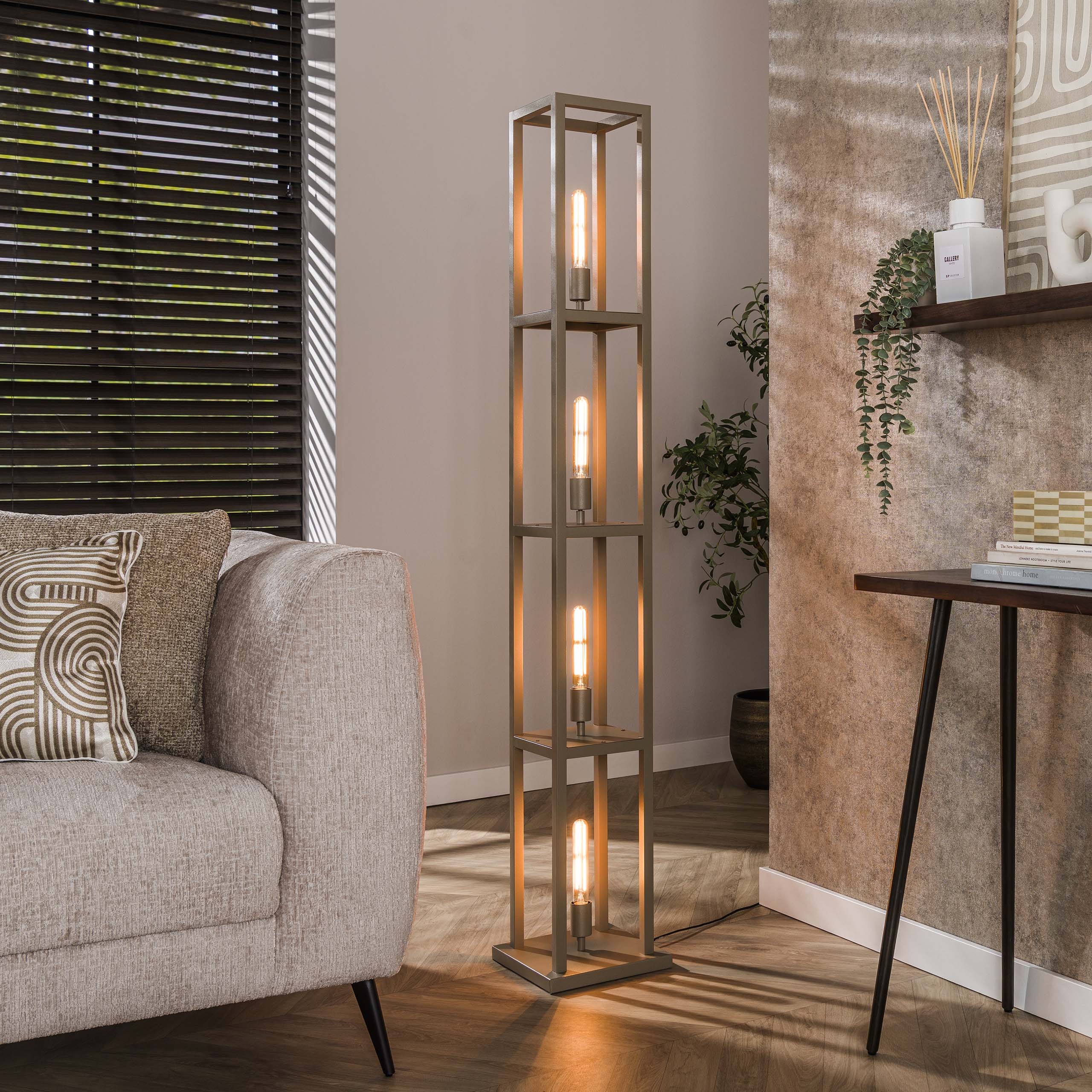 Golvlampa Quadra 4-light - Beige