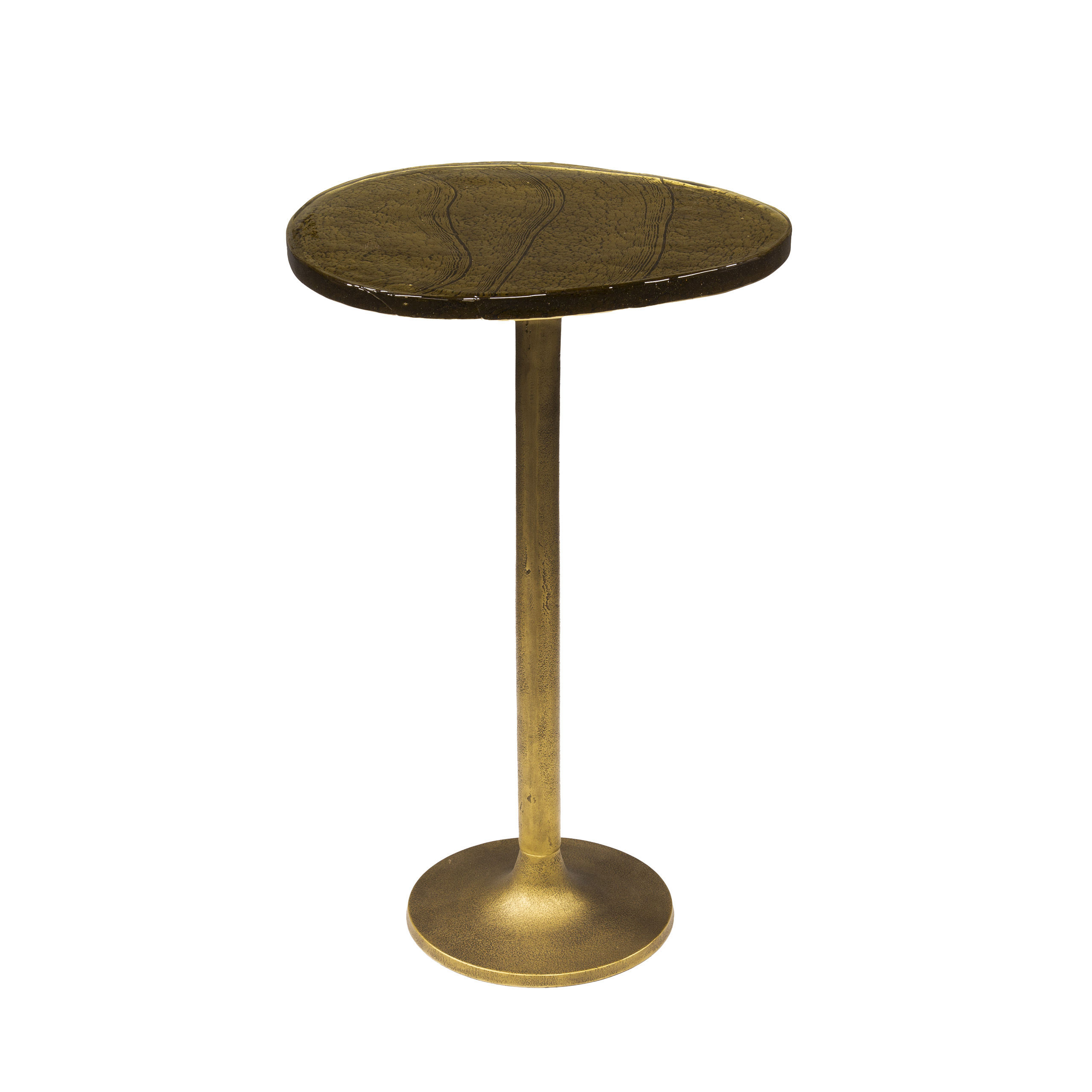 Sidobord Eclipse high - Antikt guld