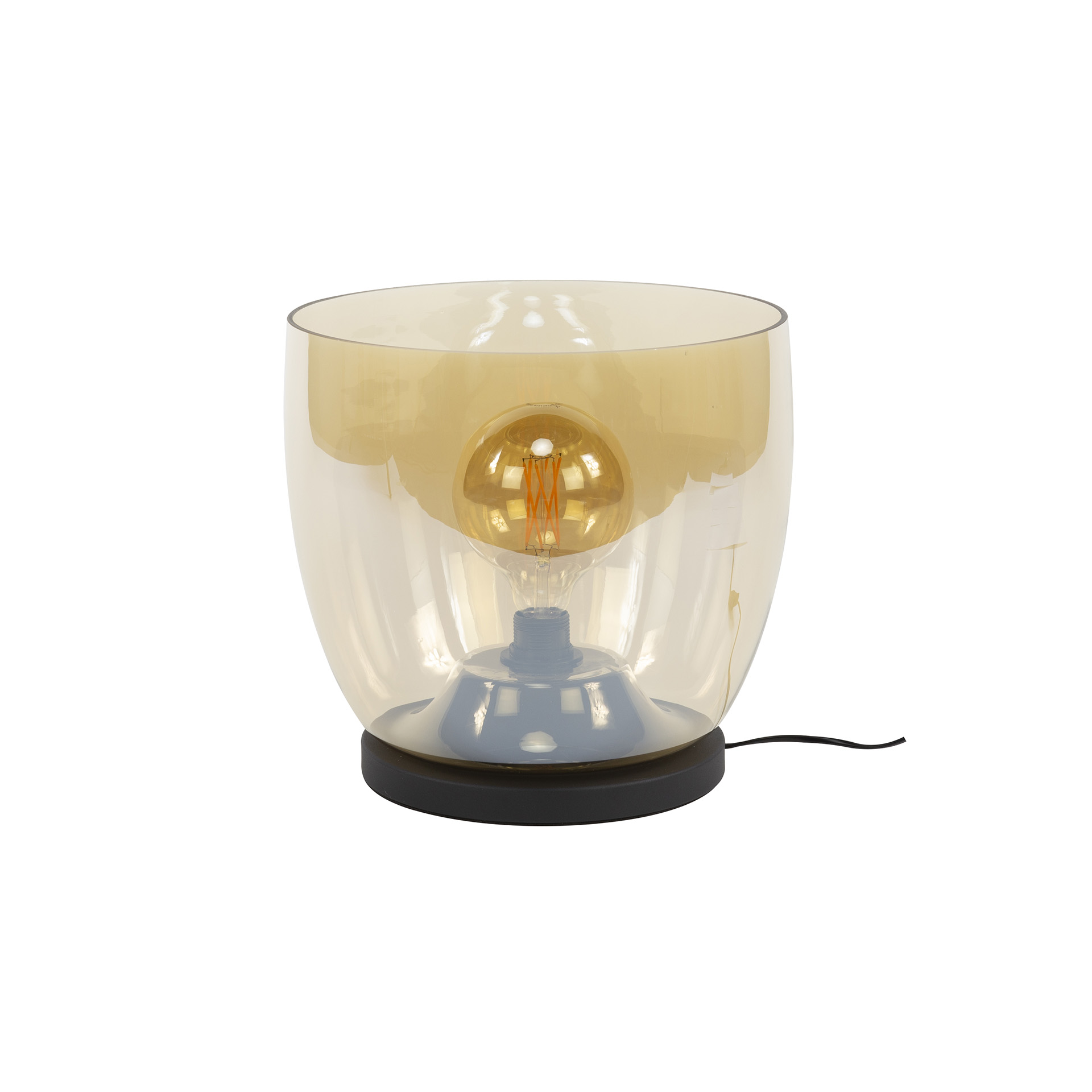 Golvlampa UP XL 1-ljus - Bärnstensfärgad glas